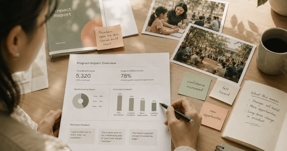 "Strategic messaging and brand positioning development for an impact-driven organisation