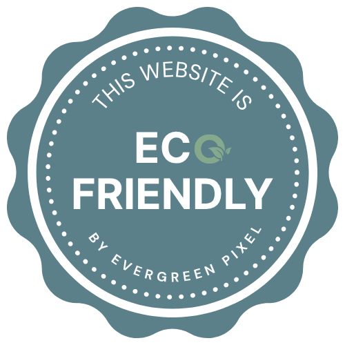 This website was made using eco friendly practices to reduce it's environmental impact